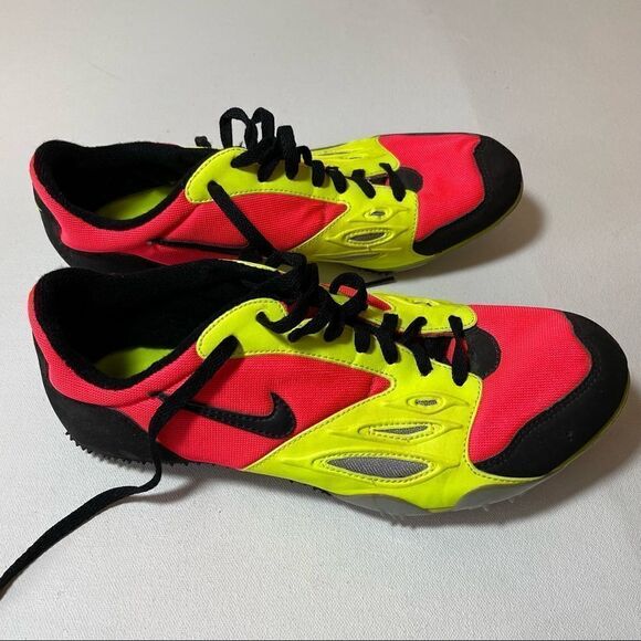 NIKE Bowerman series zoom rival track and field cleats neon pink and yellow 8 - Picture 4 of 10